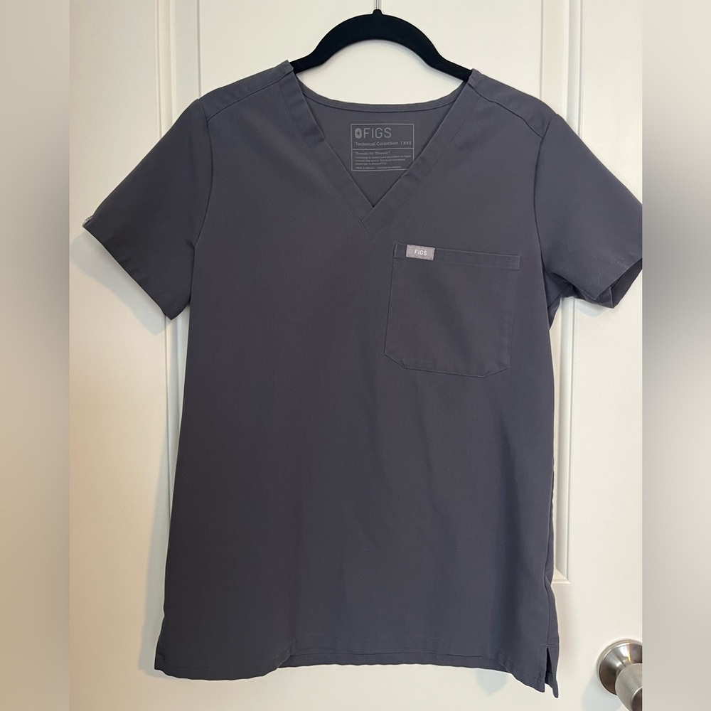 Figs Catarina scrub top charcoal size XXS - Picture 4 of 6